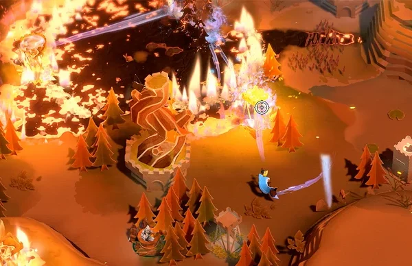 Painted Kingdoms combines real-time strategy with firefighting on lavish maps made entirely of paper